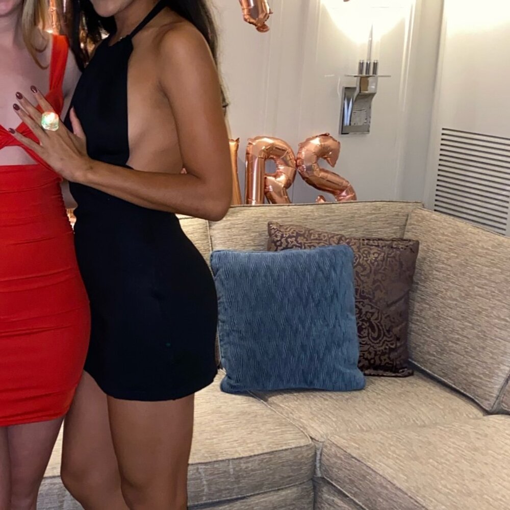 Nastygal | Black halter dress